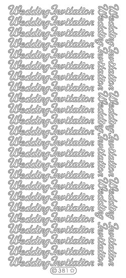 Starform Peel Off Sticker - Wedding Invitation