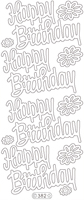 Happy Birthday 2Sticky Peel-Off stickers Happy Birthday 2Sticky Peel-Off stickers