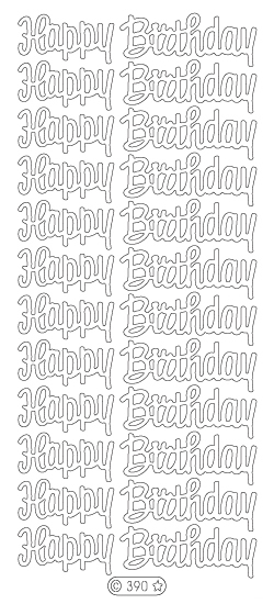 Starform Sentiments Stickers - Happy Birthday