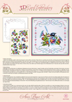 Ann's Paper Art - 3D Card Embroidery Pattern Sheet 4 Morning Glory
