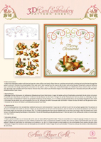 Ann's Paper Art - 3D Card Embroidery Pattern Sheet 5 Holiday Decor