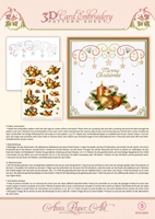 Ann's Paper Art - 3D Card Embroidery Pattern Sheet 5 Holiday Decor Ann's Paper Art - 3D Card Embroidery Pattern Sheet 5 Holiday Decor