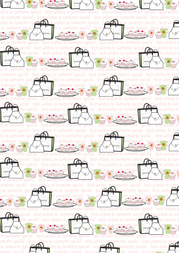 A4 Backing Sheet (10 sheets) - Handbags & Cakes