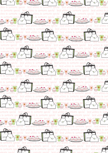 A4 Backing Sheet (10 sheets) - Handbags & Cakes