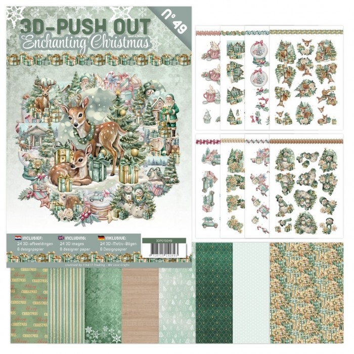 NEW Find It Media 3D Push-Out Book 49 - Enchanting Christmas