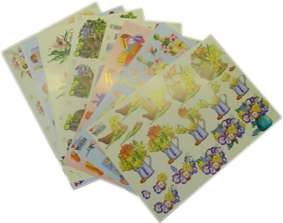 25 Sheets of Assorted 3D Paper - General