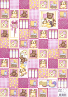 A4 Baby design back ground paper 10 sheets per pack