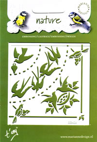Nature Embossing Stencil - Birds DC3