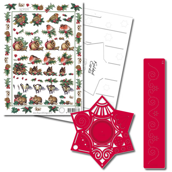 Folded Cards Christmas Set - Star