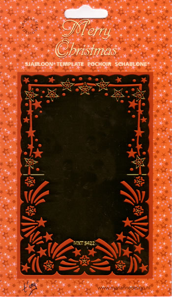 Merry Christmas Stencil - Stars DJ6