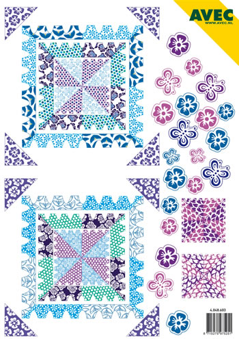 Amazing 3D Sheets - Square Blue/Purple
