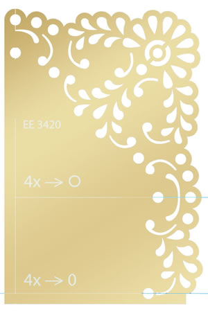 English Embossing Stencil DC2