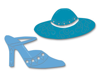 Funky Fashion Stencils - Blue DJ5