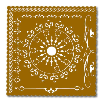 Designed For You Stencil - Square Circle DF4