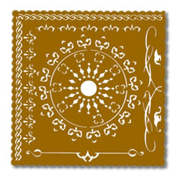 Designed For You Stencil - Square Circle DF4