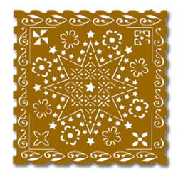 Designed For You Stencil - Square Star DF4
