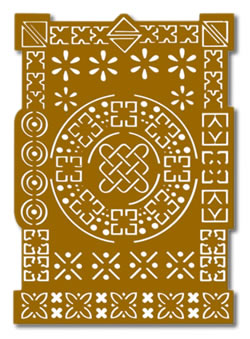 Designed For You Stencil - Rectangle Circle DF5