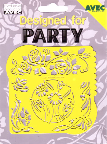 Designed For Party Stencil - Flowers DF5