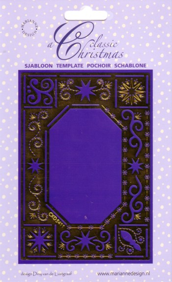 Classic Chrismas Template - Embossing & Embroidery DJ6