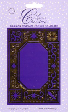 Classic Chrismas Template - Embossing & Embroidery DJ6