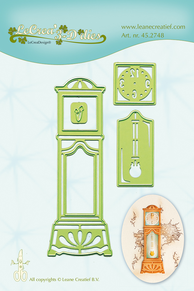 Lea-bilities Cutting and Embossing Die - Grandfather Clock