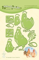Lea-bilities Cutting and Embossing Die - Rooster & Hen Lea-bilities Cutting and Embossing Die - Rooster & Hen
