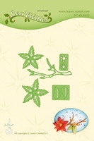 Lea-bilities Cutting and Embossing Die - Poinsettia Small & Branche Lea-bilities Cutting and Embossing Die - Poinsettia Small & Branche