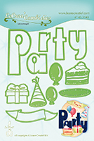 Lea-bilities Combi Cutting and Embossing Die - Party Lea-bilities Combi Cutting and Embossing Die - Party
