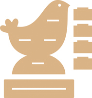 Pronty 9mm MDF - 3D Easter Chicken Display special offer