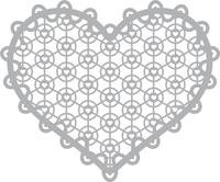 25% OFF SHOW TIME OFFER Pronty Mask Stencil - Lace Heart 300x300mm