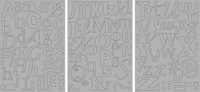 25% OFF SHOW TIME OFFER Peel Away Pronty Mask Stencil 3 x A4 Mask Stencil   Fantasy Alphabet  self adhesive - reusable