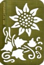 Brass Embossing Stencil (M) DT8 Brass Embossing Stencil (M) DT8