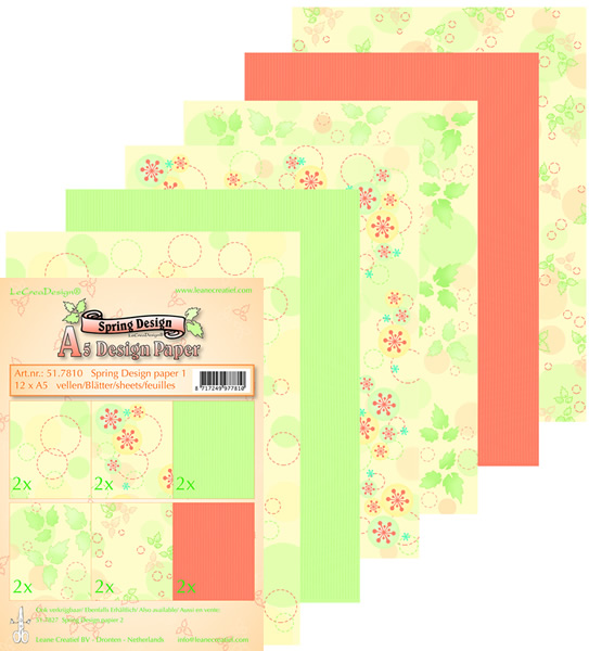 LeCrea Design Spring Design A5 Paper Pack 1