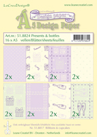 Design Paper Assortment Presents & Bottles 16xA5