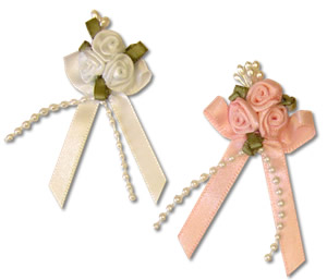 Ribbon - Rose Bows & Pearls (20)