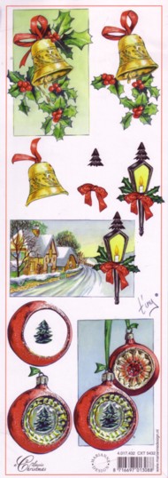 Classic Chrismas 3D Paper - Bells