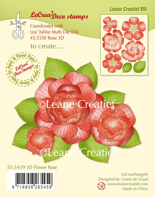 75% OFF LeCrea'Deco Stamps - 3D Flower Rose
