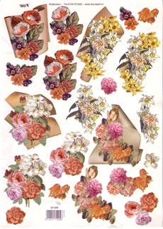 3D Glitter Sheets - Flowers (Shelf: 7)