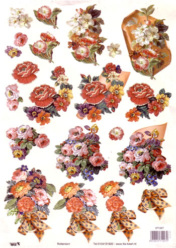 3D Glitter Sheets - Flowers (Shelf: 8/Top)