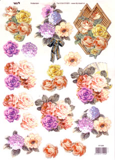 3D Glitter Sheets - Flowers (Shelf: 9/Top)