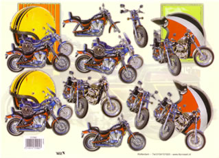 TBZ 3D Paper - Motorbikes (Shelf: 25)