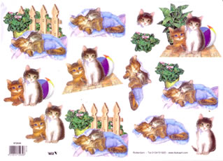 3D Glitter Sheets - Cats (Shelf: 35/Top)
