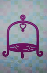 CLEARANCE Joy Crafts Cutting & Embossing Stencil - Cake Stand