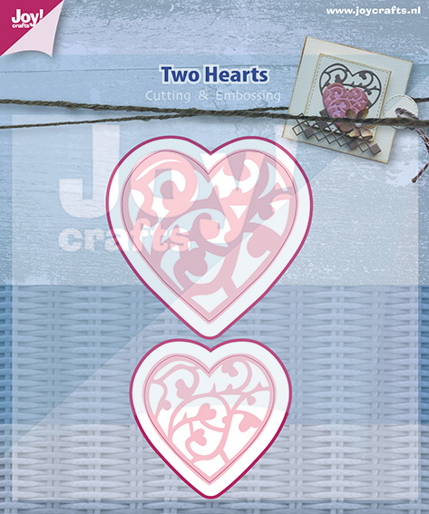 50% OFF  Joy Crafts Cutting & Embossing Stencil (2pcs) - Hearts