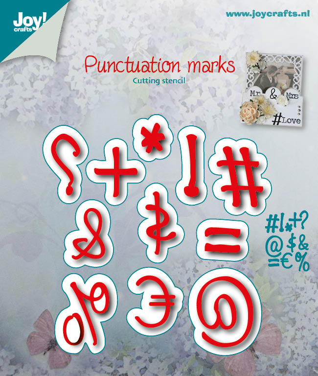 50% OFF  Joy Craft Cutting Stencil - Punctuation (11pcs)