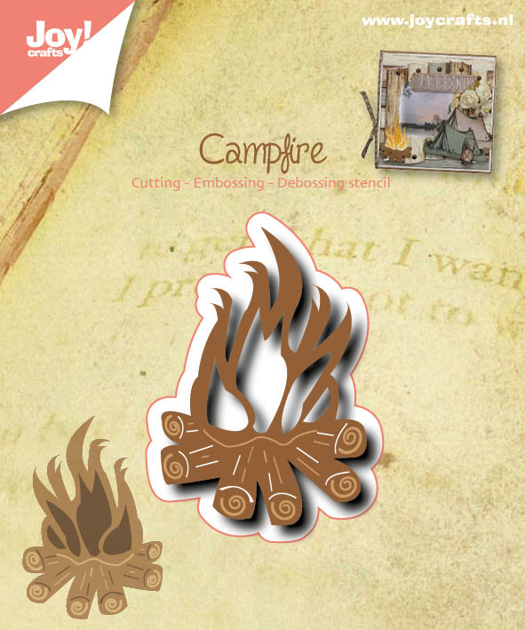 50% OFF  Joy Craft Cutting Embossing and Debossing Stencil - Campfire