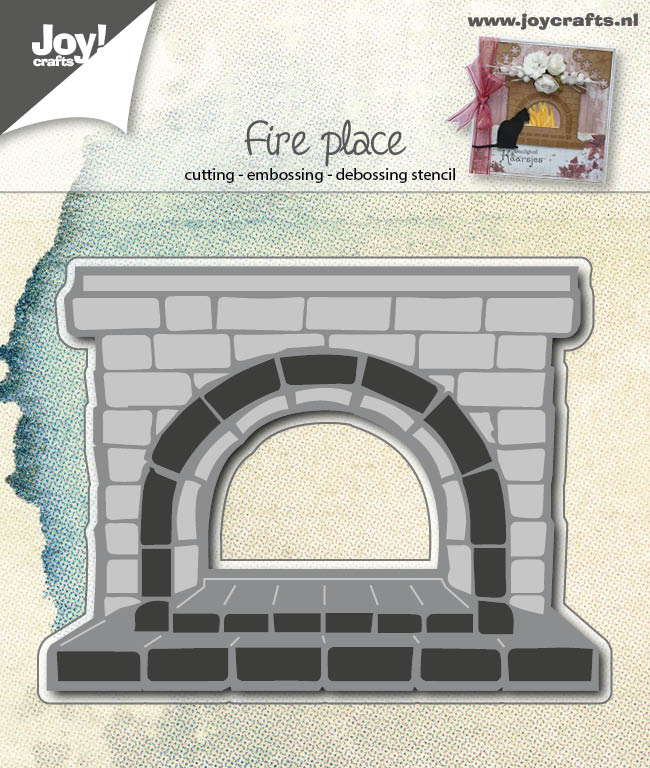 50% OFF  Joy Craft Cutting Embossing and Debossing Stencil -  Fireplace