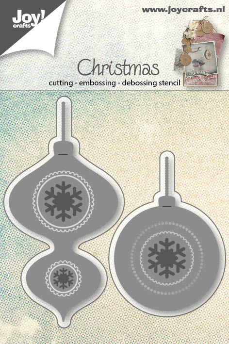 50% OFF  Joy Craft Cutting Embossing and Debossing Stencil -  Baubles (2pcs)