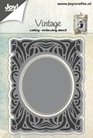 50% OFF  Joy Craft Cutting and Embossing Stencil - Ornate Background with Circle