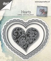50% OFF  Joy Craft Cutting & Embossing Stencil - Hearts (3pcs)